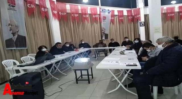 CHP Anamur "Öbek Sorumluları Eğitiminin" 5.'sini Gerçekleştirdi