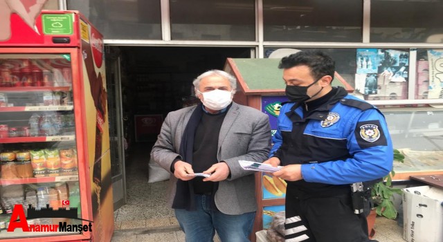 Anamur Emniyeti, Maske ve Mesafe Uyarsında Bulundu