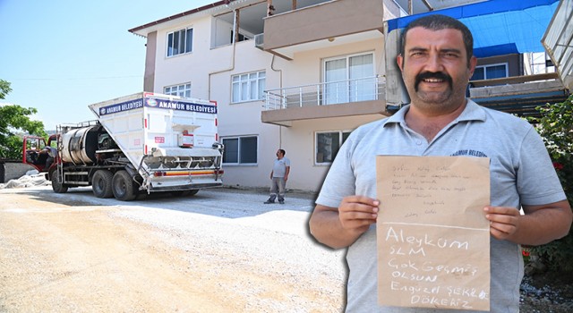 Çarıklar'da Notla Asfalt Talebinde Bulunan Vatandaşı, Başkan Kılınç Geri Çevirmedi