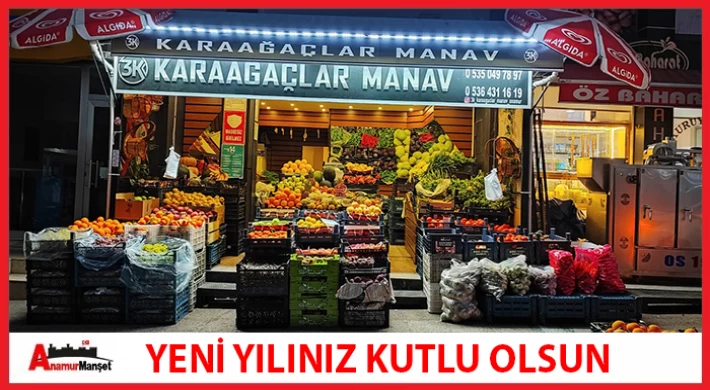 3K Karaağaçlar Manav ; Yeni Yılınız Kutlu Olsun