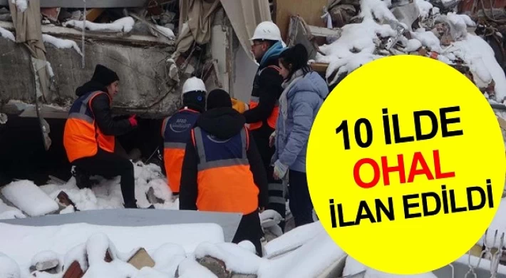 10 ilde 3 aylık OHAL kararı!