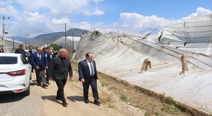 Vali Ali Hamza PEHLİVAN Anamur’da Hortum Afet Bölgesinde İncelemelerde Bulundu