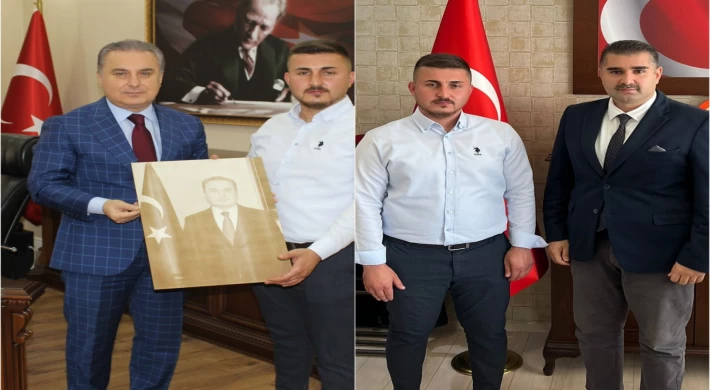 Anamur Ak Parti Gençlik Kolları Başkanı Sarı'dan Kaymakam Bozdemir ve Başsavcı Dede'ye Ziyaret