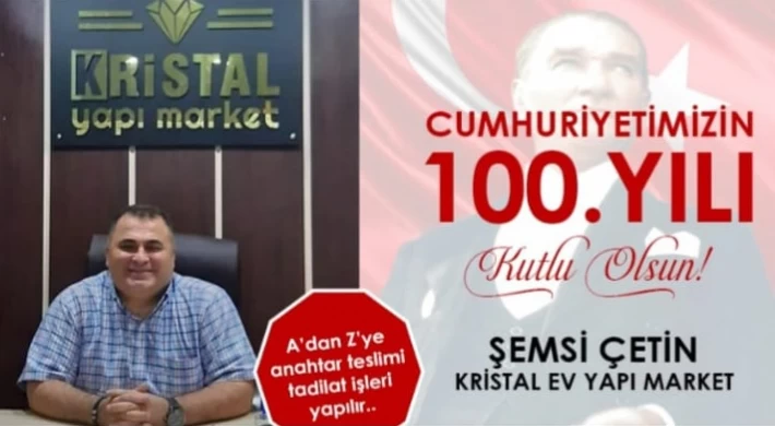 Siyasetçi ve İş Adamı Şemsi Çetin ; Cumhuriyet Bayramımız Kutlu Olsun