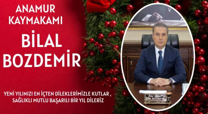 Kaymakam Bozdemir'den Yeni Yıl Kutlama Mesajı