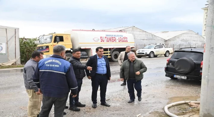 Anamur Belediye Başkan Vekili Erdem Şakrucu, Su Taşkını Olan Bölgelerde İncelemede Bulundu