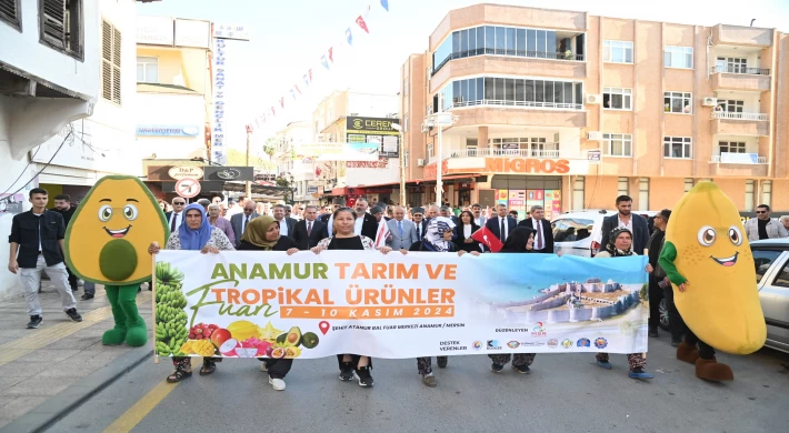 Anamur Tarım ve Tropikal Ürünler Fuarı Görkemli Bir Törenle Açıldı