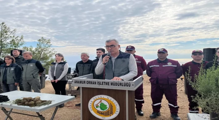 Anamur’da "Milli Ağaçlandırma Günü"nde fidanlar toprakla buluşturuldu