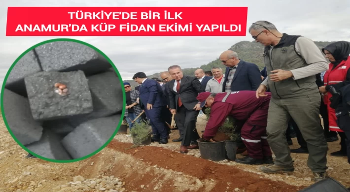 Türkiye'de Bir İlk,Anamur'da Küp Fidan Ekimi Yapıldı