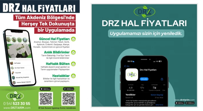 Anamur ve Bozyazı Hal Fiyatlarını Bu Uygulamadan Takip ediyor