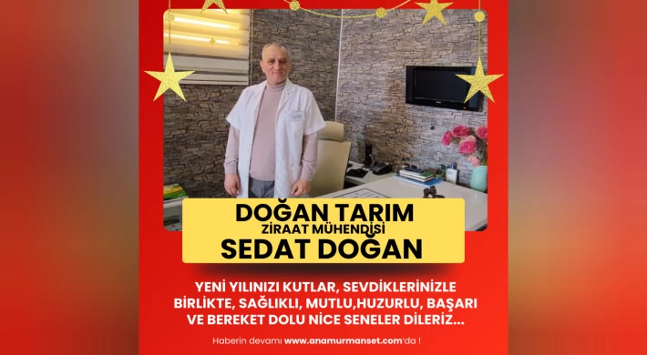 Doğan Tarım - Ziraat Mühendisi Sedat Doğan : Yeni Yılınız Kutlu Olsun