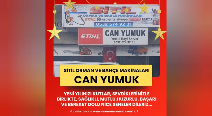 Sitil Orman ve Bahçe Makinaları - Can Yumuk, Yeni Yılınızı Kutlar