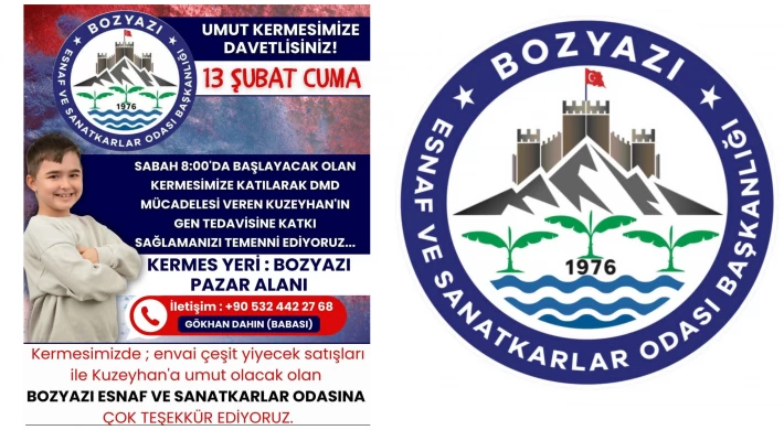 Bozyazı’da Kuzeyhan İçin Umut Kermesi Düzenleniyor