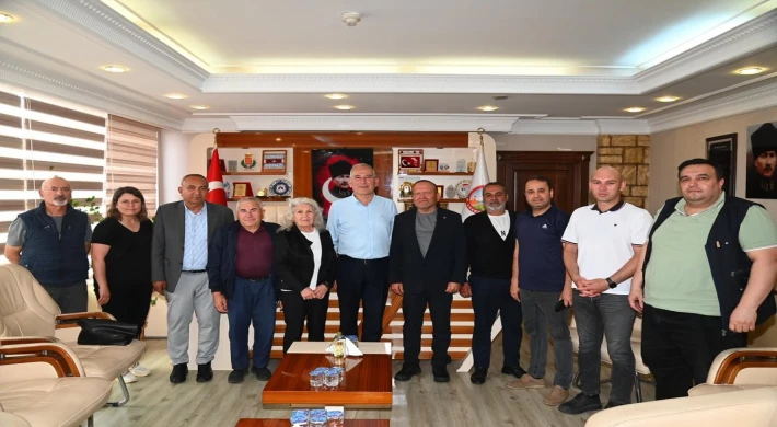 Anamur’da Yerel Basından Başkan Durmuş Deniz’e Ziyaret