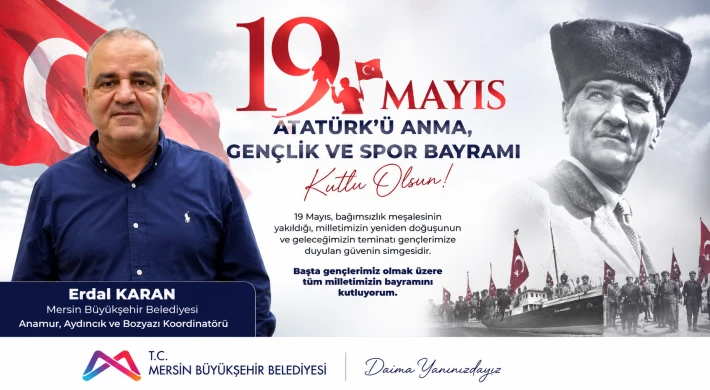 Erdal Karan’dan 19 Mayıs Mesajı: “Gençler, Türkiye’nin Aydınlık Yarınıdır”