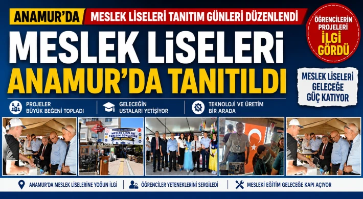 Meslek Liseleri Anamur’da Tanıtıldı, Öğrencilerin Projeleri İlgi Gördü