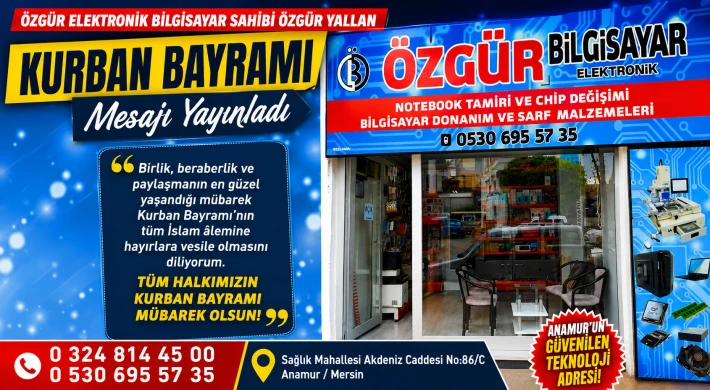 Özgür Elektronik Bilgisayar- Özgür Yallan'dan Kurban Bayramı Mesajı