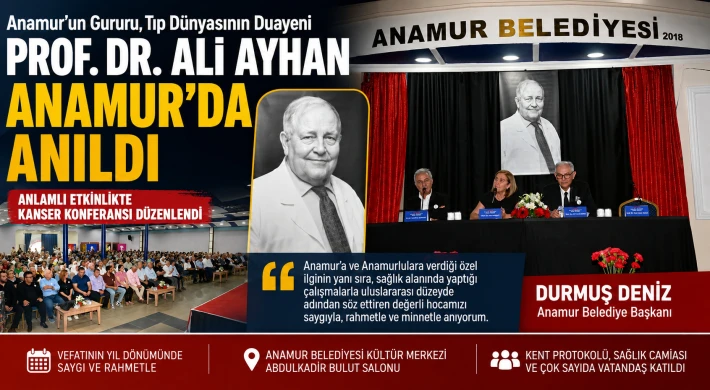 Prof. Dr. Ali Ayhan Anamur’da Dualarla ve Saygıyla Anıldı
