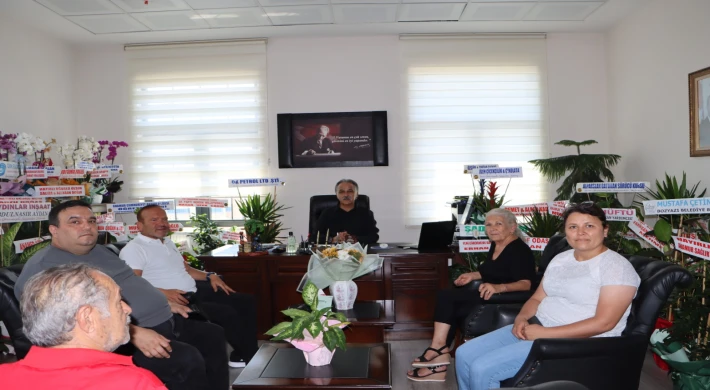 Anamur Gazeteciler Cemiyeti'nden İlçe Milli Eğitim Müdürü Hasan Doğan'a Hayırlı Olsun Ziyareti