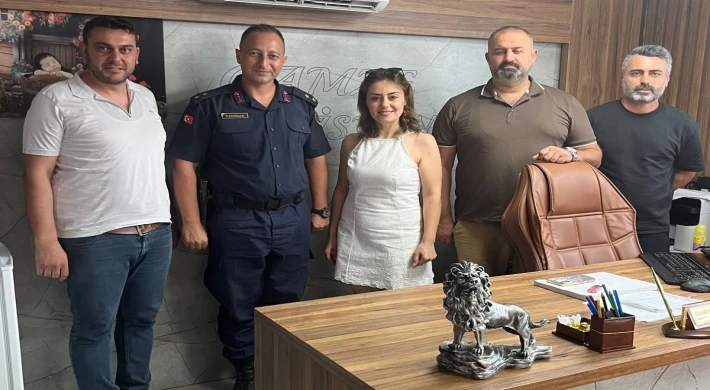 Anamur İlçe Jandarma Komutanı Üsteğmen Hüseyin Özdoğan'dan Anamur Belediyespor’a İade-i Ziyaret