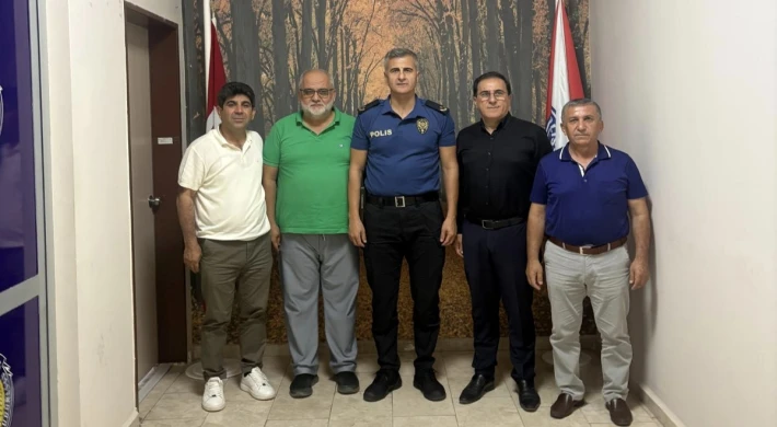 Anamur Bozyazı Müteahhitler Derneği’nden Emniyet Müdürü Haşmet Günay’a Hayırlı Olsun Ziyareti