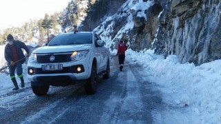 Alanya Gökbel Yaylası’nda kar esareti