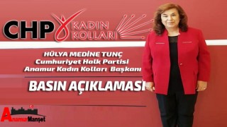 Anamur CHP Kadın Kollarından Basın Açıklaması