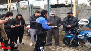 Anamur'da motosiklet sürücüsü adayları uyarıldı