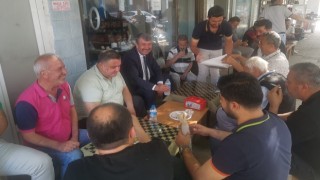 Başkan Kılınç, çay ocağında vatandaşlarla sohbet etti