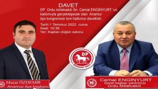 Cemal Enginyurt, DP Anamur İlçe Kongresine Katılmak Üzere Anamur’a Geliyor