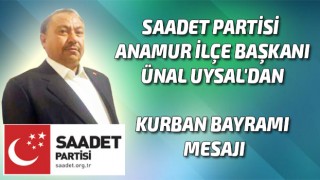 Başkan Uysal'dan Kurban Bayramı Mesajı