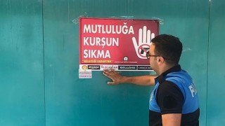 Anamur'da "Mutluluğa Kurşun Sıkma" Projesinde vatandaşlar uyarılıyor