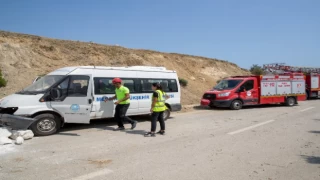 Bu kez trafik kazası tatbikatı yapıldı