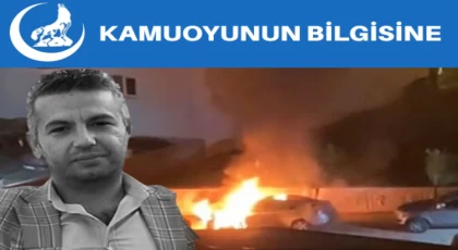 Mersin Ülkü Ocaklarından, Mehmet Satar'ın Aracının Kundaklanmasıyla İlğili Açıklama Geldi