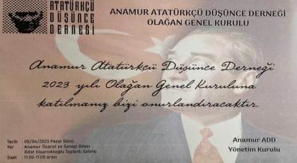 Anamur ADD Genel Kurul’a Gidiyor