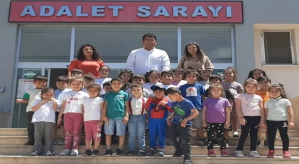 Anamur 15 Temmuz Anaokulu Minikleri, Adalet Sarayını Gezdiler