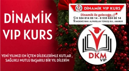 Dinamik Vıp Kurs Merkezi ; Yeni Yılınız Kutlu Olsun