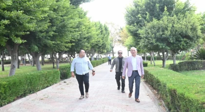 Başkan Durmuş Deniz Rauf Denktaş Parkı'nda Yenileme Çalışması Başlattı