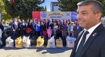 Yeşilçayır ,Küçükbaş Hayvan ve Yem Dağıtım Töreni’ne Katıldı