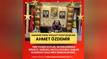 Esnaf Kredi Kooperatif Başkanı Ahmet Özdemir Yeni Yılınızı Kutlar