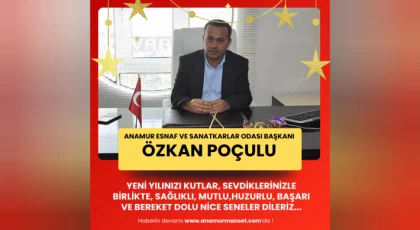 Esnaf Odası Başkanı Özkan Poçulu Yeni Yılınızı Kutlar