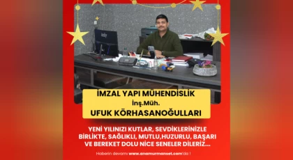 İMZAL Yapı Mühendislik İnş.Müh. Ufuk Körhasanoğulları Yeni Yılınızı Kutlar