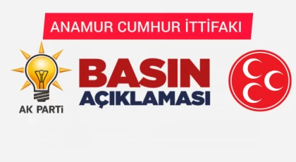 Cumhur ittifakı Anamur İlçe Başkanlarından Ortak Basın Açıklaması