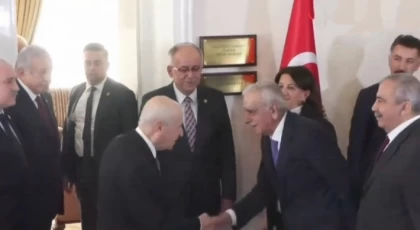 DEM Parti heyeti, MHP Genel Başkanı Bahçeli İle Bir Araya Geldi