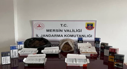 Jandarmadan Kaçak Makaron ve Uyuşturucu Opersyon