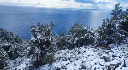 Anamur’a Yıllar Sonra Kar Yağdı