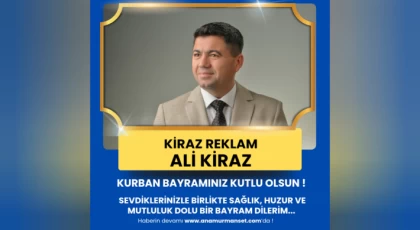 Ali Kiraz’dan Kurban Bayramı Mesajı