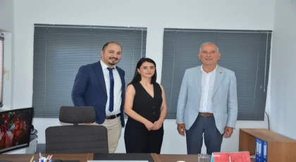 Başkan Durmuş Deniz'den Mali Müşavir Şerife Esra Özkurt’a Hayırlı Olsun Ziyareti