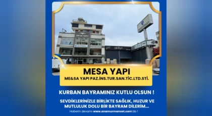 Mesa Yapı'dan Kurban Bayramı Mesajı