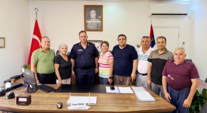 Anamur Gazeteciler Cemiyetinden Jandarma Komutanına Ziyaret